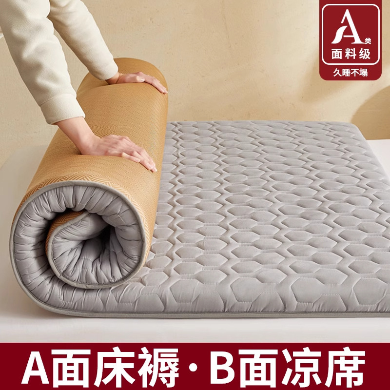 Colchón de doble cara de seda de hielo 1 metro 5x2 tapizado dormitorio de estudiantes alquiler individual piso piso alfombra especial colchón para dormir