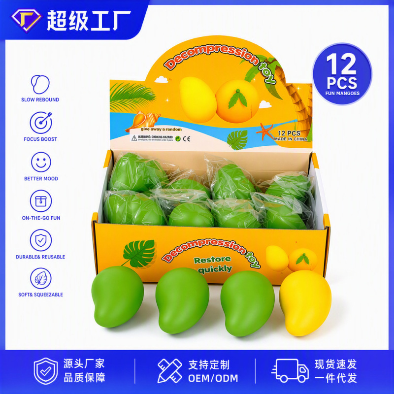 Temperature-Sensitive Color-Changing Mango Simulation Squishy Toy for Stress Relief, Slow Rebound, Cute and Fun Stress-Relief Toy Temperature-Sensitive Color-Changing Mango Simulation Squishy Toy for Stress Relief, Slow Rebound, Cute and Fun Stress-Relief Toy