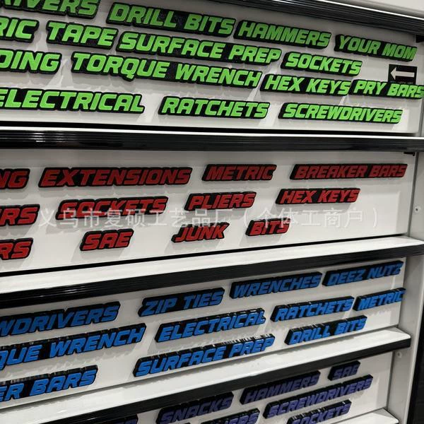 22 Starter Pack Tool Box Organization Magnetic Labels Теги