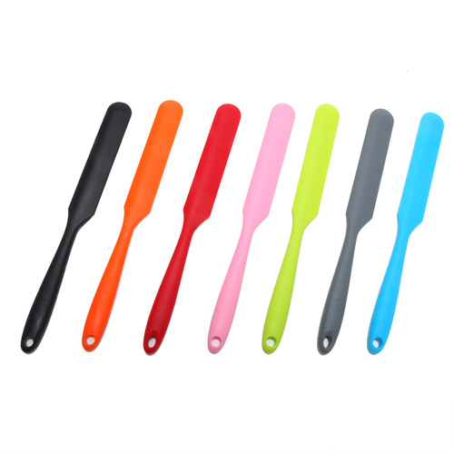 Cross-border baking long strip spatula all-in-one small silicone spatula butter cream mixing knife scraping spatula