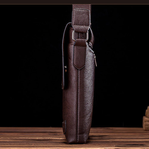 Men's briefcase crossbody bag, business soft leather men's bag, casual backpack, diagonal shoulder bag, vertical shoulder hanger bag