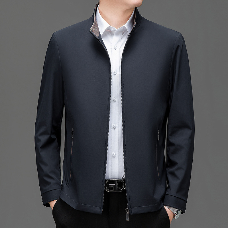 8823 스탠드 칼라 네이비