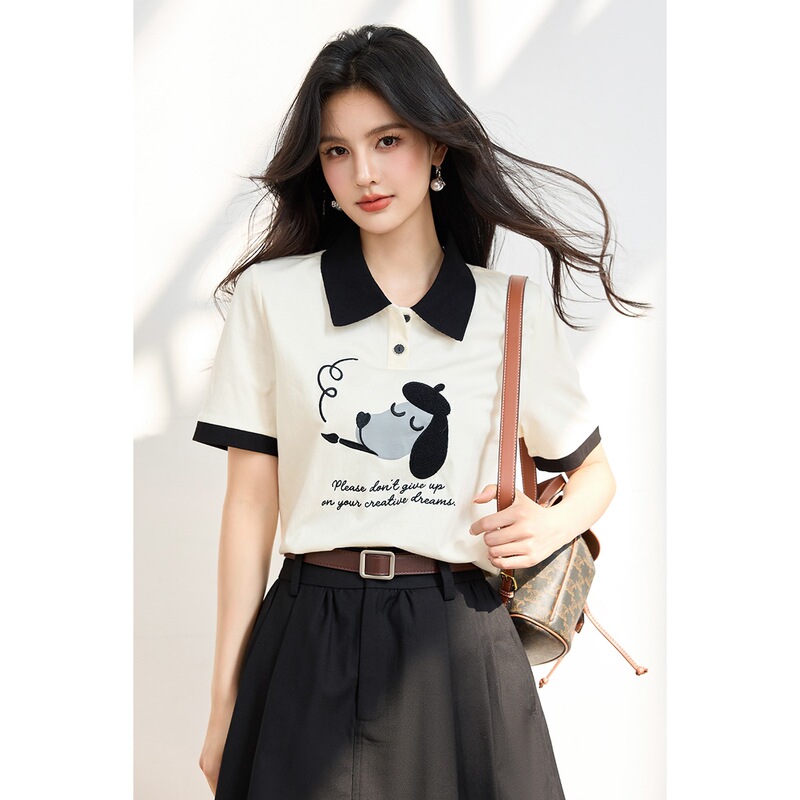 Pure Cotton Nursing Tops That Can Be Worn Outside, Hot Mom Style, Summer Trendy Mom Short-Sleeved Shirts, Specially Designed for Postpartum Use, Suitable for Breastfeeding When Going Out, Summer T-Shirts