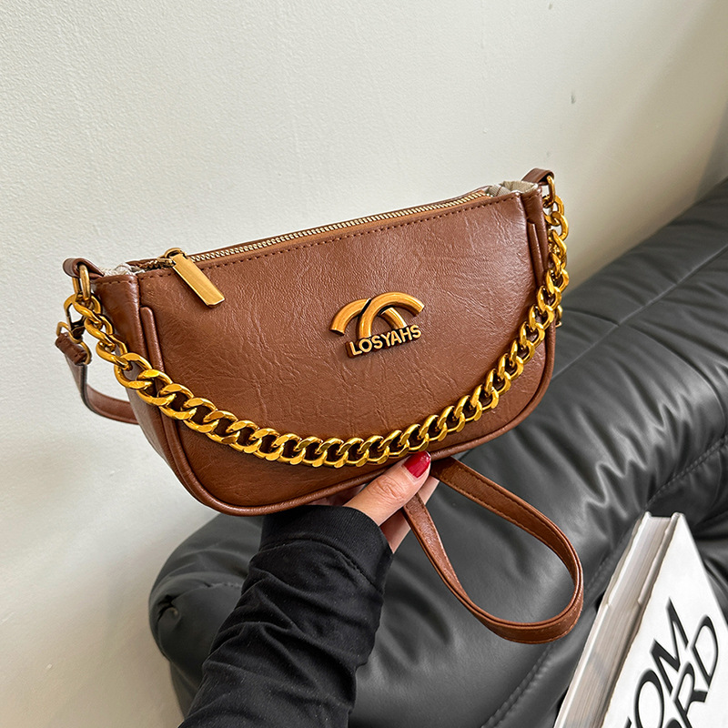 高級感洋氣小包包女2024新款韓版百搭流行單肩腋下斜挎小方包