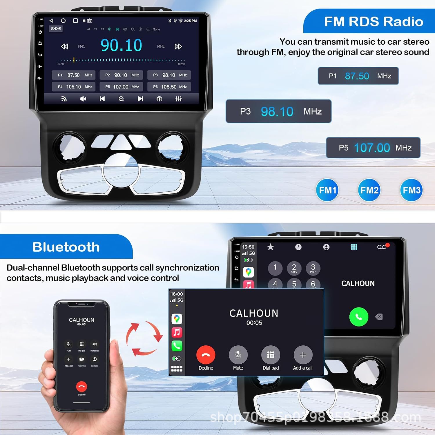 Suitable for Dodge Ram 1500 2500 3500 2013-2018 Dodge Ram Car Android Navigation