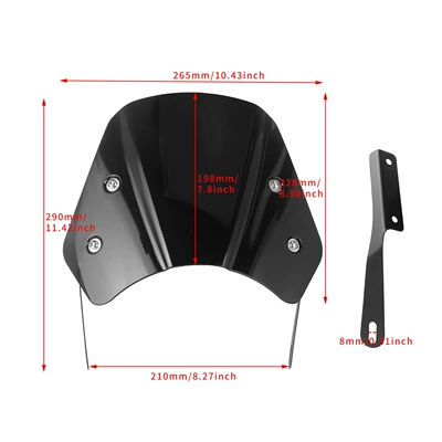 5-7inch Universal Headlight | Motorcycle front windshield