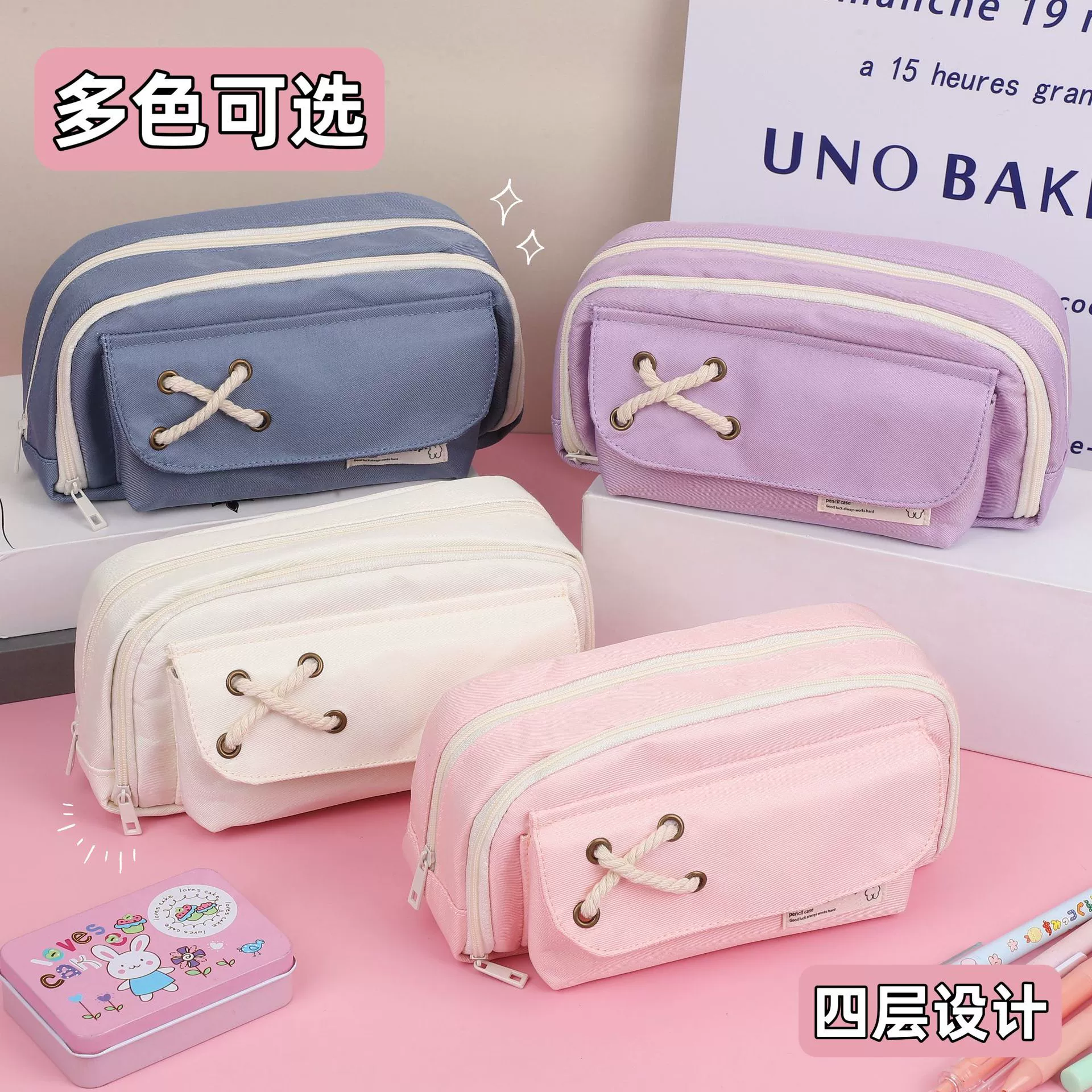 Японский высококачественный вместительный пенал для учеников начальной школы, стиль высокого качества, для средней школы