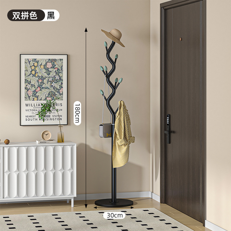 Light Luxury Italian Coat Rack Floor-Standing Bedroom Bedside Cream Style Clothes Storage Rack Simple Household Clothes Hanger