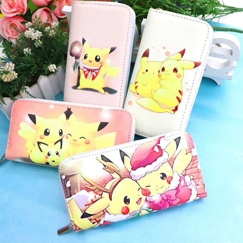 New Korean-style fashionable versatile long zipper money clip cartoon cute simple handheld phone bag