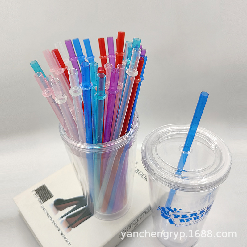 Colorful Glitter Straws