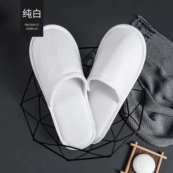 Star Hotel Disposable Slippers Hotel Special Homestay Disposable Non-slip Willow Pattern Fabric Slippers Wholesale