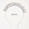 Bright beads birthday hat flash powder happybirthDay Birthday happy hair hoop head hoop, card, birthday party