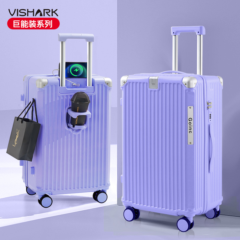 Maleta multifuncional para PC de alto valor Maleta trolley de moda para mujer Maleta de embarque para hombre Maleta de contraseña fuerte y duradera