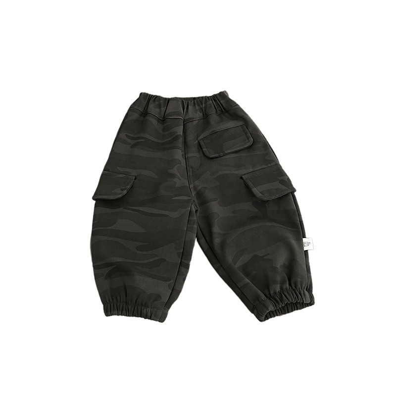 Pantalón Bombacho de Camuflaje para Niños de Algodón, Térmico, Corte holgado para Invierno