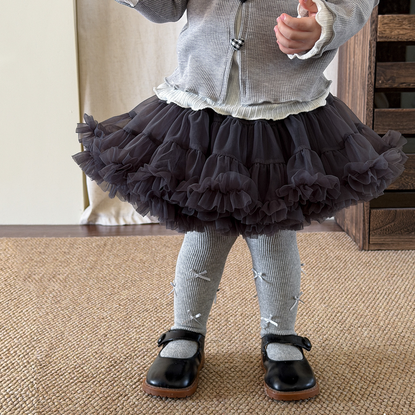 Sugar Pear ropa infantil falda de primavera 2026 nuevo estilo extranjero niño Tutu falda bebé niñas falda princesa