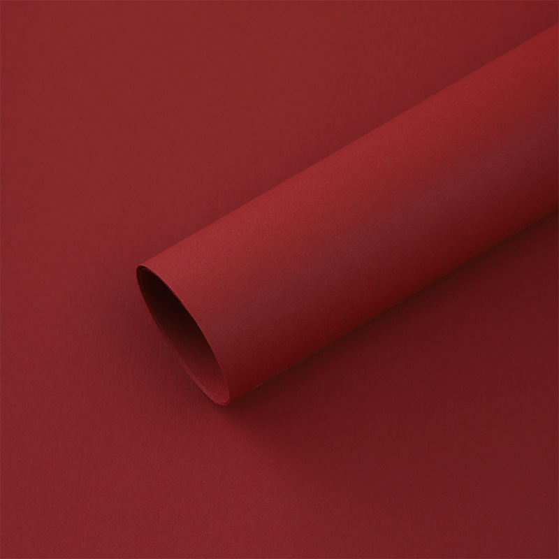 157 gramos de papel de embalaje de ramo de flores de color rojo red, papel kraft ligero de lujo, material de embalaje de flores de papel de embalaje