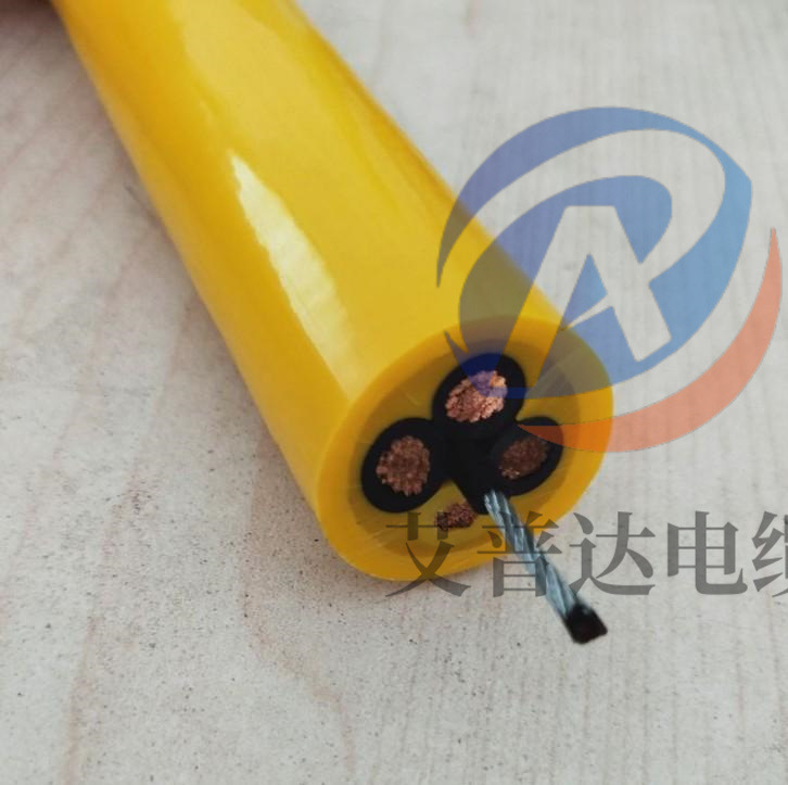 起重设备专用卷筒电缆 加钢丝抗拉绳加强款 抗拉性能超强耐磨