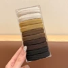 [1#奶咖色螺纹-10根加宽加粗(皮筋宽约1.3cm外直径5cm)]
