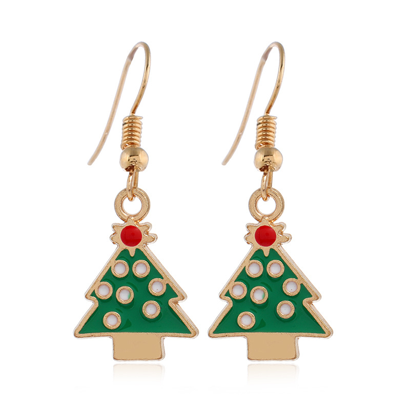 Fashion Christmas Tree Santa Claus Alloy Plating Women's Drop Earrings 1 Pair display picture 7