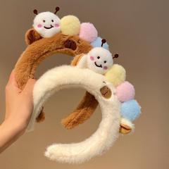 かわいい毛虫のぬいぐるみのカチューシャ