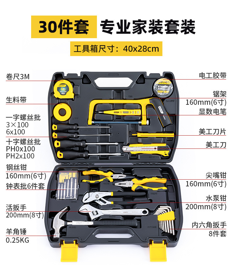 Suitable for Powerful Toolboxes, Household Sets, Multi-Functional Hardware Tools, Electricians' Special Home Repair Groups