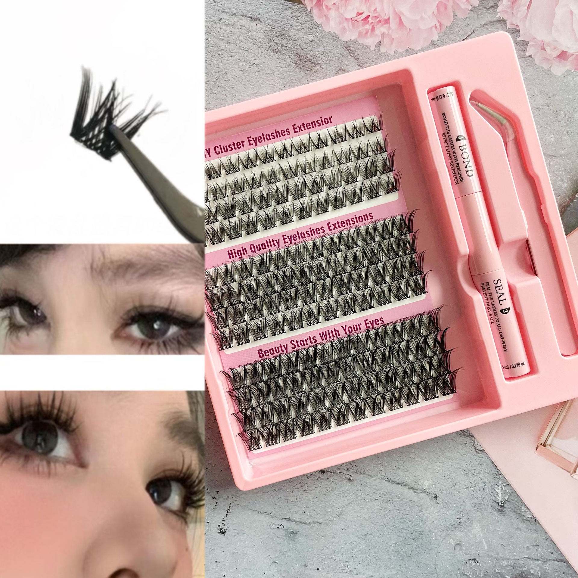 Comercio exterior venta caliente DIY ampliación natural de ojos novatos fácil de operar citas diarias Amazon transfronterizas pestañas falsas image 16