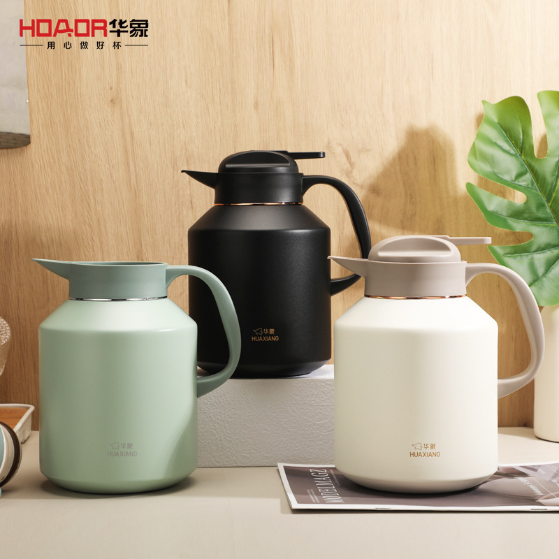 Huaxiang Thermal Insulation Pot, 304 Stainless Steel Inside and Outside, Large Capacity Tea Brewing Pot, Coffee Pot, Food-Grade Thermal Insulation Bottle