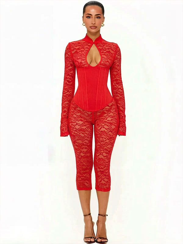 2026 estilo europeo y americano transfronterizo nueva moda sexy encaje hueco cheongsam hebilla delgada bolsas de caderas monjes cintura