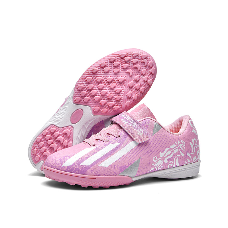 24 zapatos de fútbol para niños y niñas respirables y cómodos, zapatos de césped con clavos bajos, zapatos de fútbol especiales para competiciones