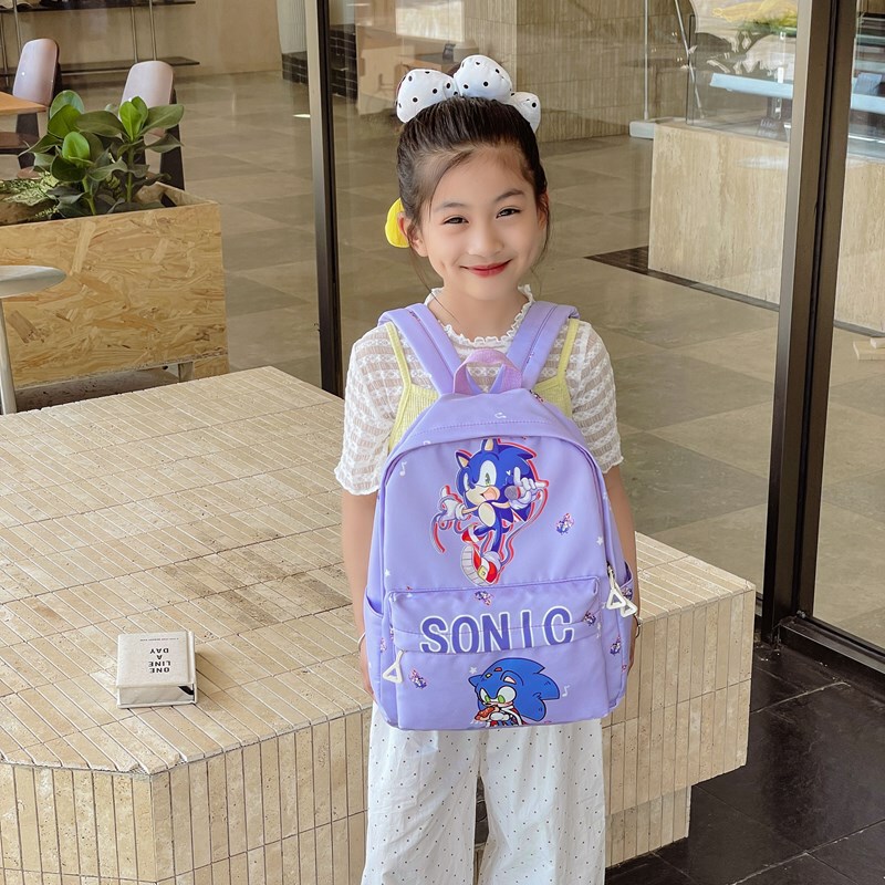国境を越えた新しいクールな漫画バッグ、男の子と女の子向けの美しいアニメバックパック、大容量のソニックバックパック|undefined