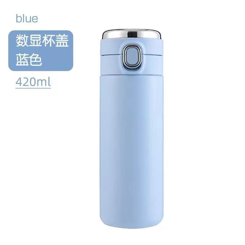 La celebridad de Internet transfronteriza rebote ventosa inteligente Pantalla de moda de acero inoxidable taza de agua de la personalidad de la taza del estudiante taza de regalo