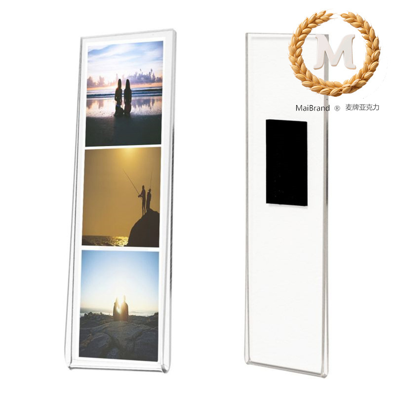 Acrylic Storage Rack Display Stand 2X6 Magnetic Photo Booth Acrylic Frame Transparent Acrylic Refrigerator Photo Frame