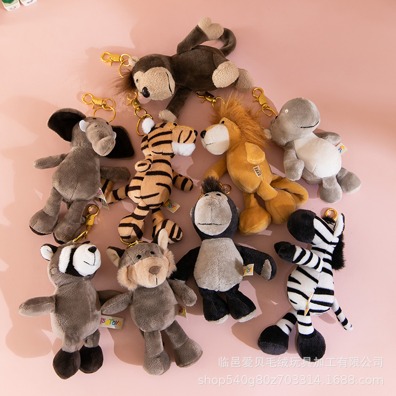 Custom Plush Animal Keychains with Logo, Wearing Clothes, Personalized Design, Cross-Border Exclusive Supply Custom Plush Animal Keychains with Logo, Wearing Clothes, Personalized Design, Cross-Border Exclusive Supply