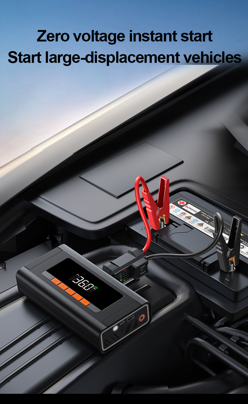 Cross-Border Car Emergency Starting Power Supply Air Pump All-In-One New Multi-Functional Portable Car Power Bank N10
