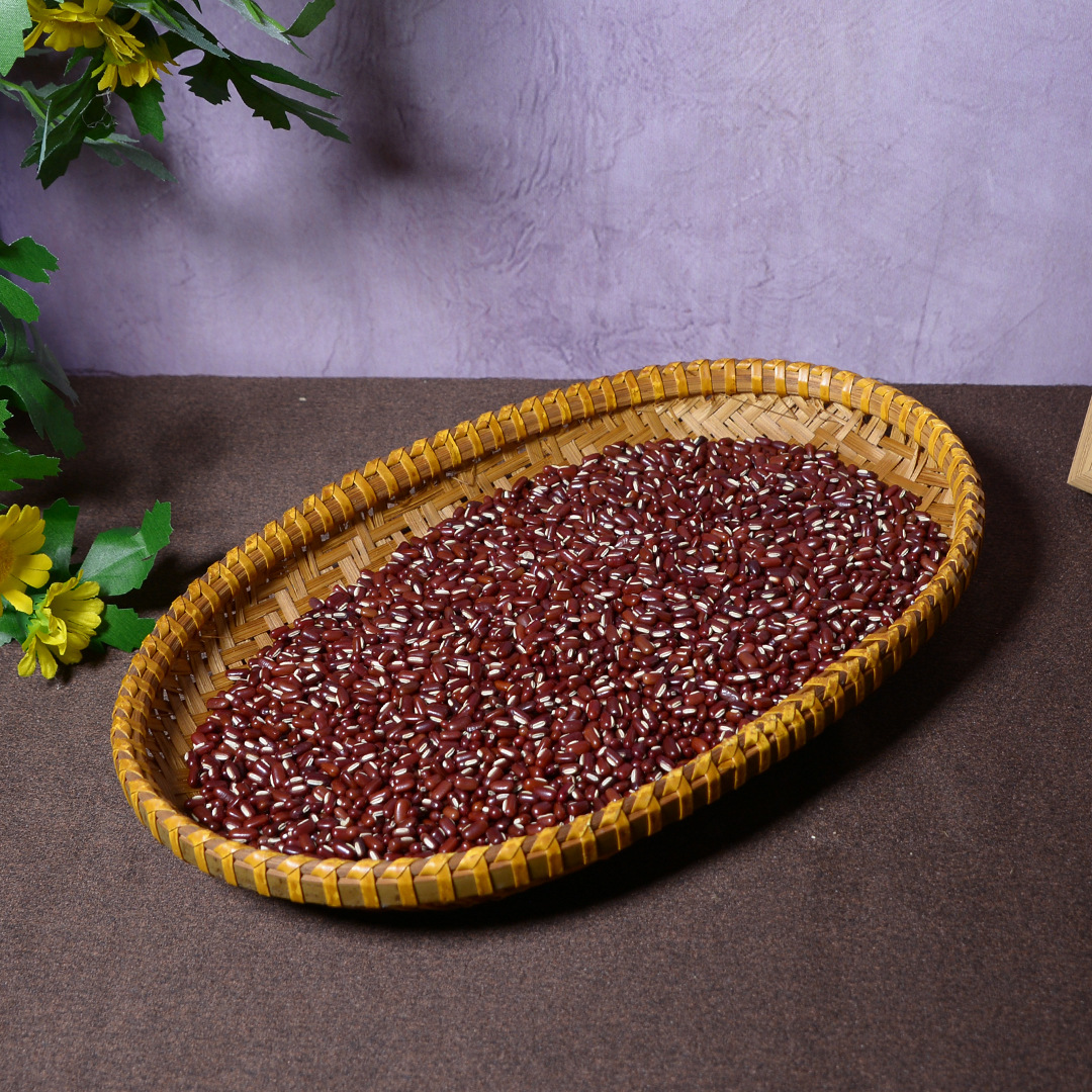 Cesto portaoggetti artigianale in bambù affumicato rustico_voghion.com
