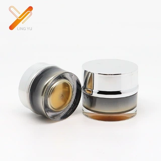 新款亚克力化妆品瓶膏霜瓶 15/20/30/50g凸肩直圆面霜瓶 分装瓶