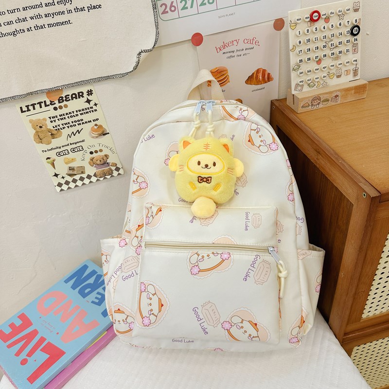Nueva mochila escolar coreana para niños, mochila escolar de jardín de infantes de dibujos animados ins linda mochila de anime para niños y niñas