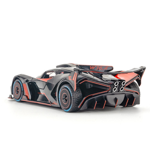 Chezhi Alloy Car Model 1:24 Bugatti Bolide Spray Pull Back Toy Sports Car Music Model Ornament Collection