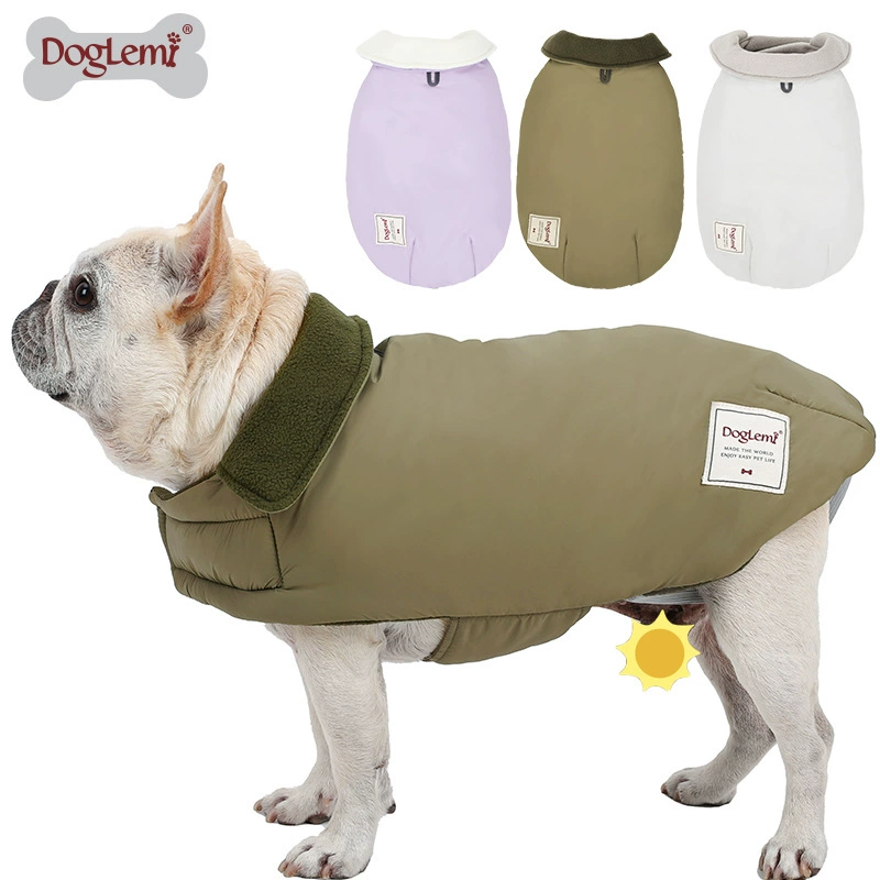 Собачий пуховик осенне-зимняя одежда утолщенная теплая собачья одежда большая собака кошачья зимняя хлопчатобумажная водонепроницаемая хлопчатобумажная одежда