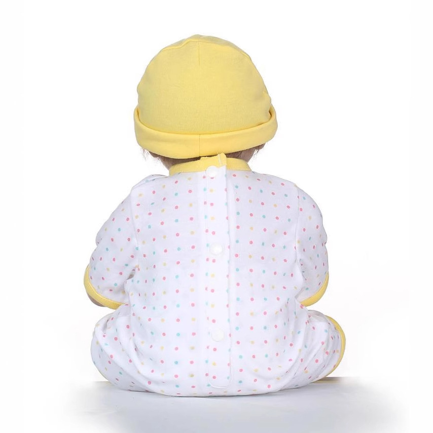 Simulación de goma suave muñeca chica juguete regalo colección hobby lindo bebé compañero muñeca