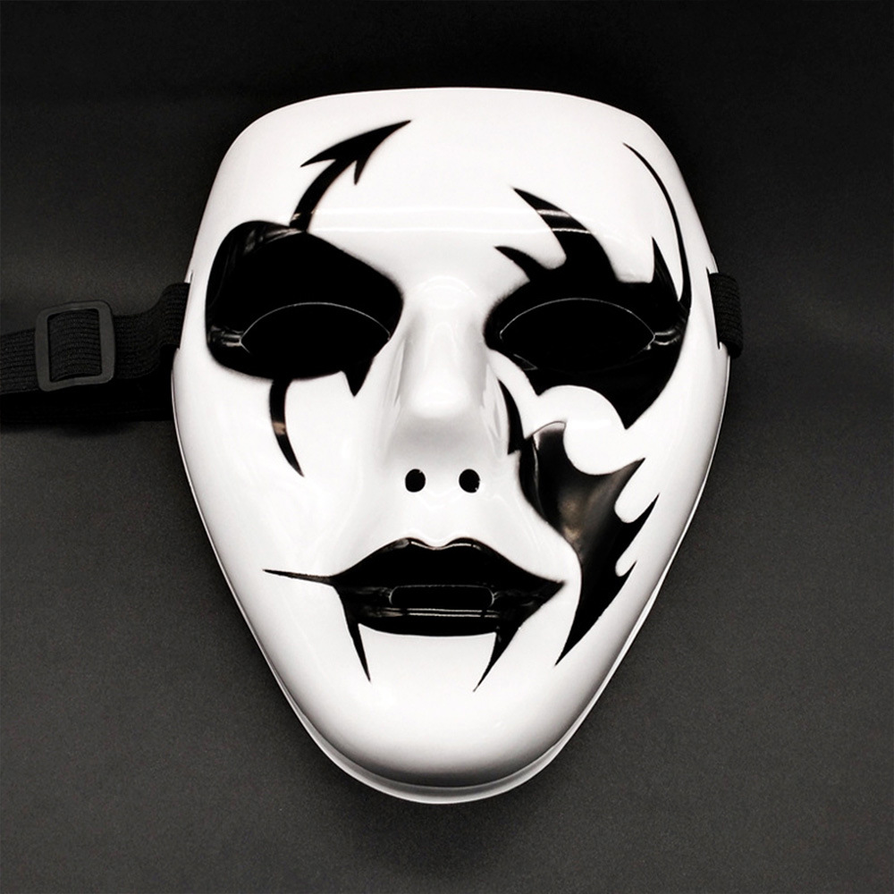 Halloween fiesta de baile callejero cara entera extraña máscaras blancas hip hop mascaras baile de máscaras máscaras de payaso cosplay