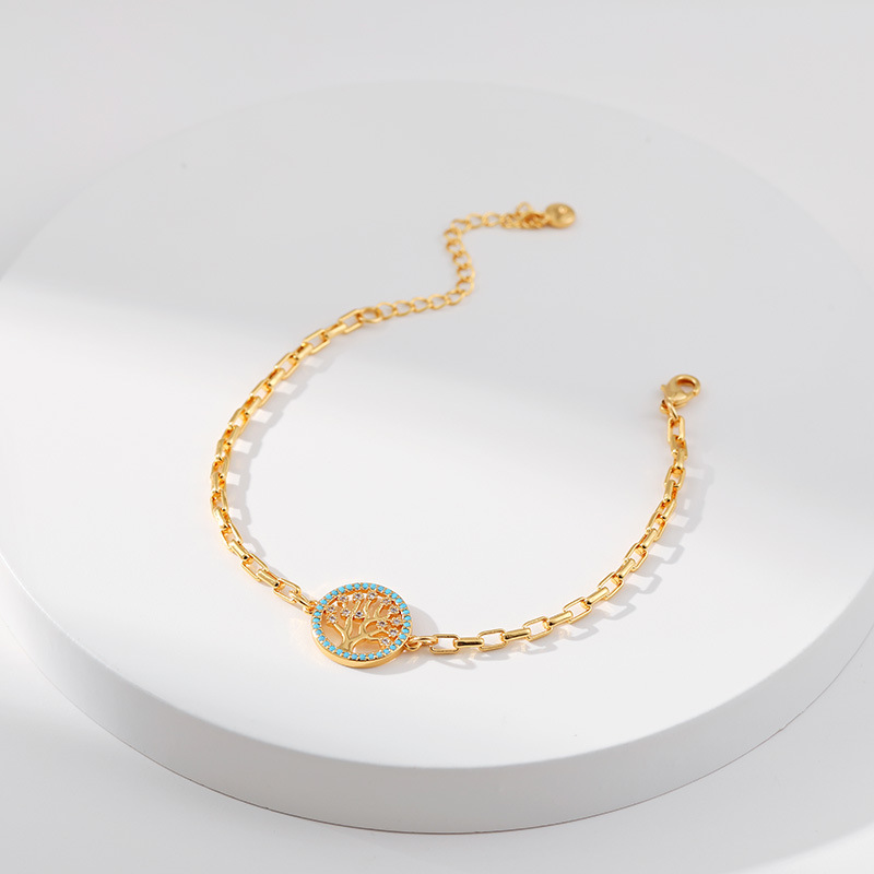 Fashion Tree Copper Plating Bracelets 1 Pair