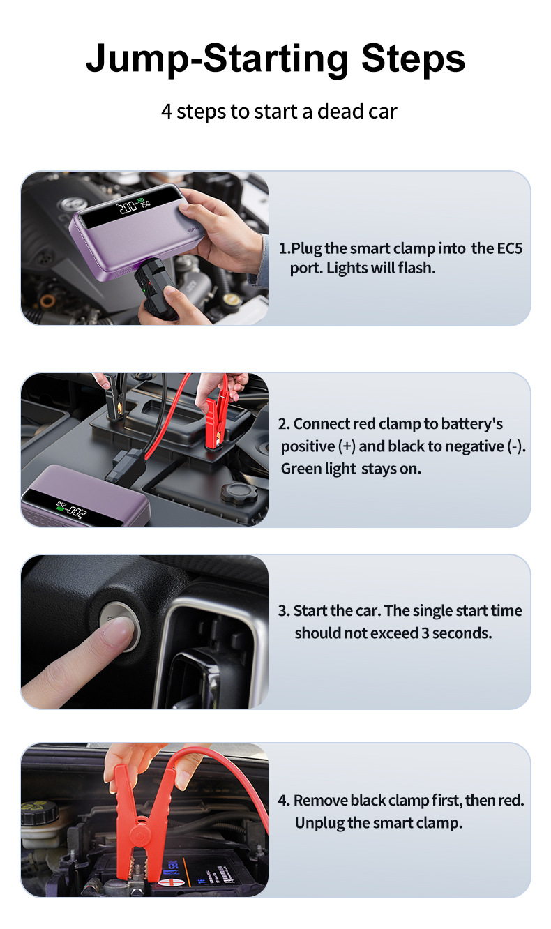 【N33】Cross-Border Car Emergency Starting Power Supply, Air Pump, Integrated Power Supply, Multi-Functional Portable Battery Ignition