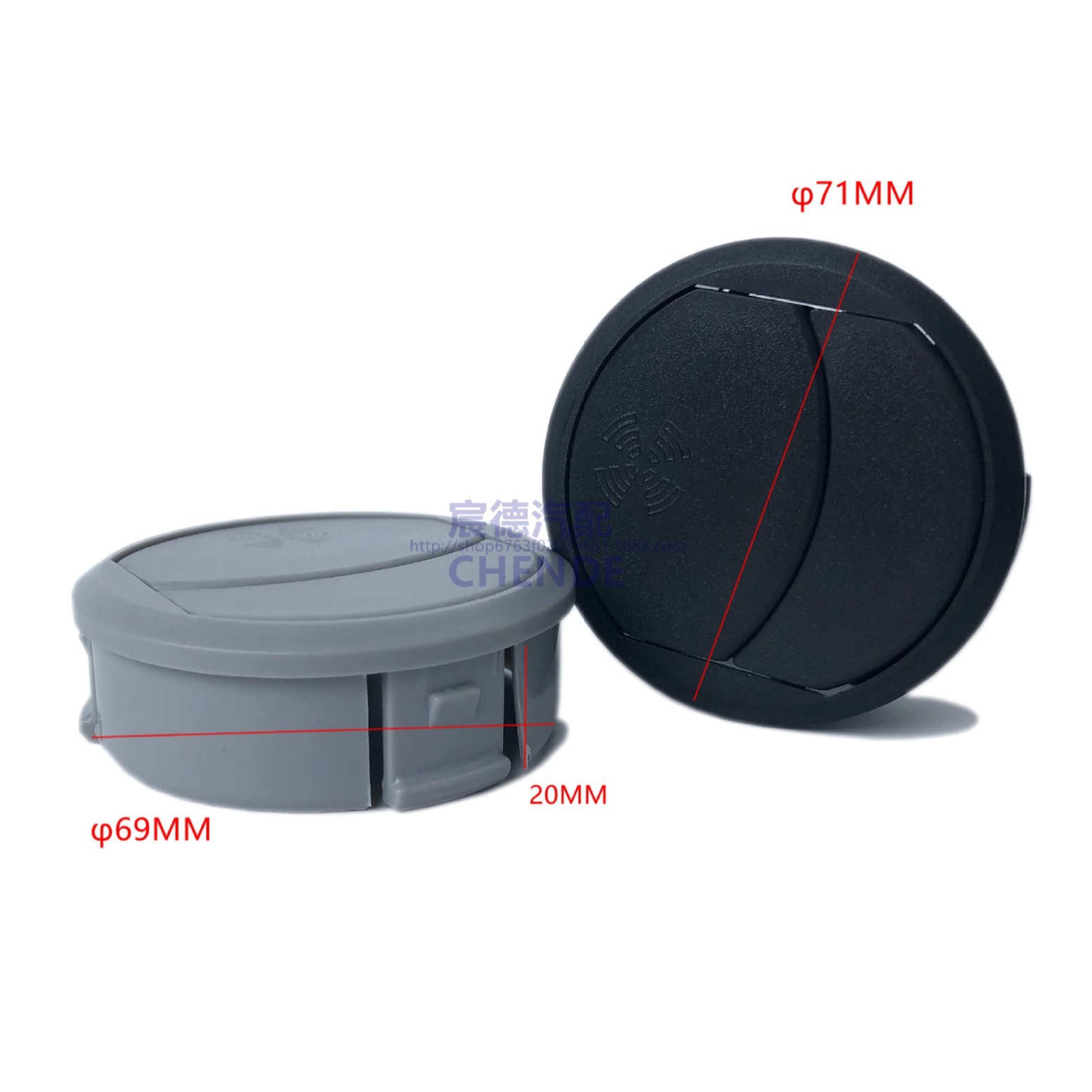 Factory Direct Sales Bus Air Conditioning Outlet Production Abs Material Round Heating and Cooling Air Outlet