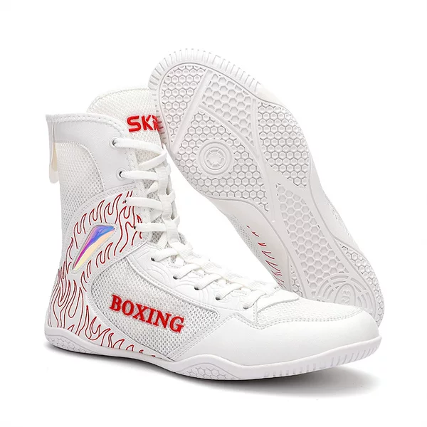 New Children's Boxing Shoes, Adult Large Size Men's and Women's High-Top Wrestling Shoes, Indoor Training Competition Shoes, Squat Fighting Shoes