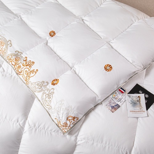 Long-staple cotton duvet 95 white goose down hanging velvet spring and autumn quilt core thickened winter quilt satin cotton duvet wholesale