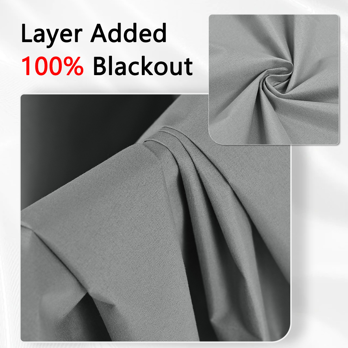 Nuevo transfronterizo de doble cara primavera textil cortina de sombreado completo sala de estar dormitorio cortina de aislamiento solar 100% Blackout