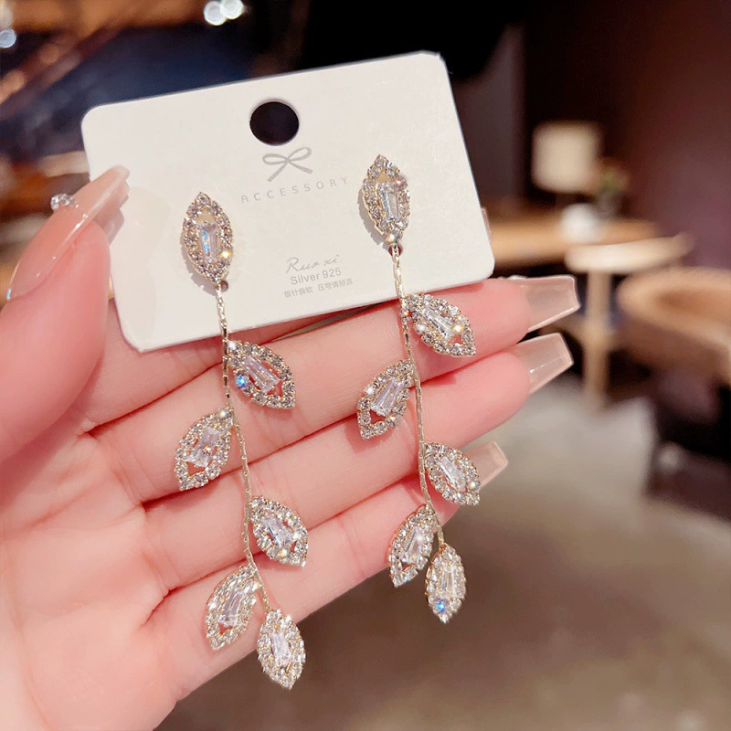 Серебряная игла, серьги из жемчуга, образец 925, стиль легкой роскоши, оптовая торговля
