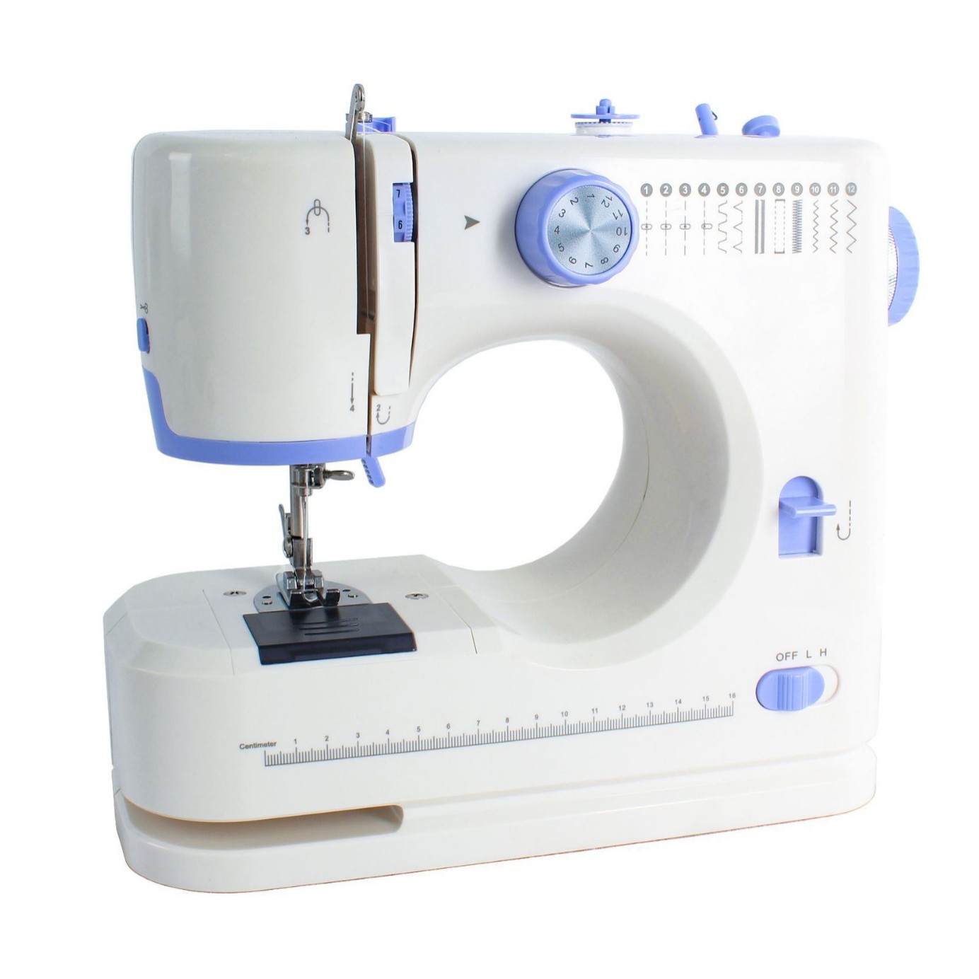 跨境热销多功能家用缝纫机迷你便携式锁边订扣眼吃厚家用缝纫