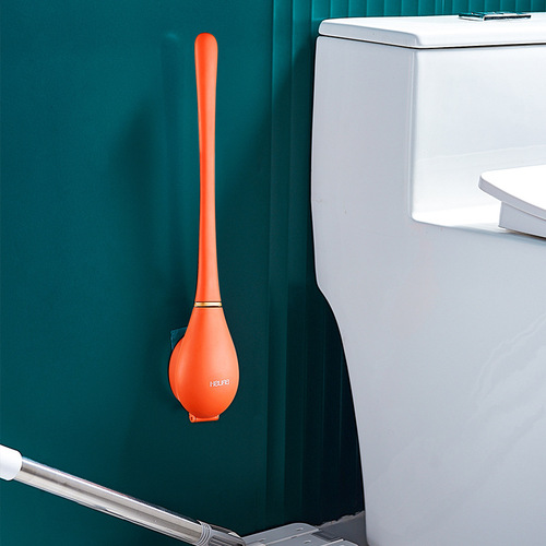 Bolan household dead corner cleaning toilet brush long handle punch-free wall-mounted toilet automatic opening and closing toilet brush